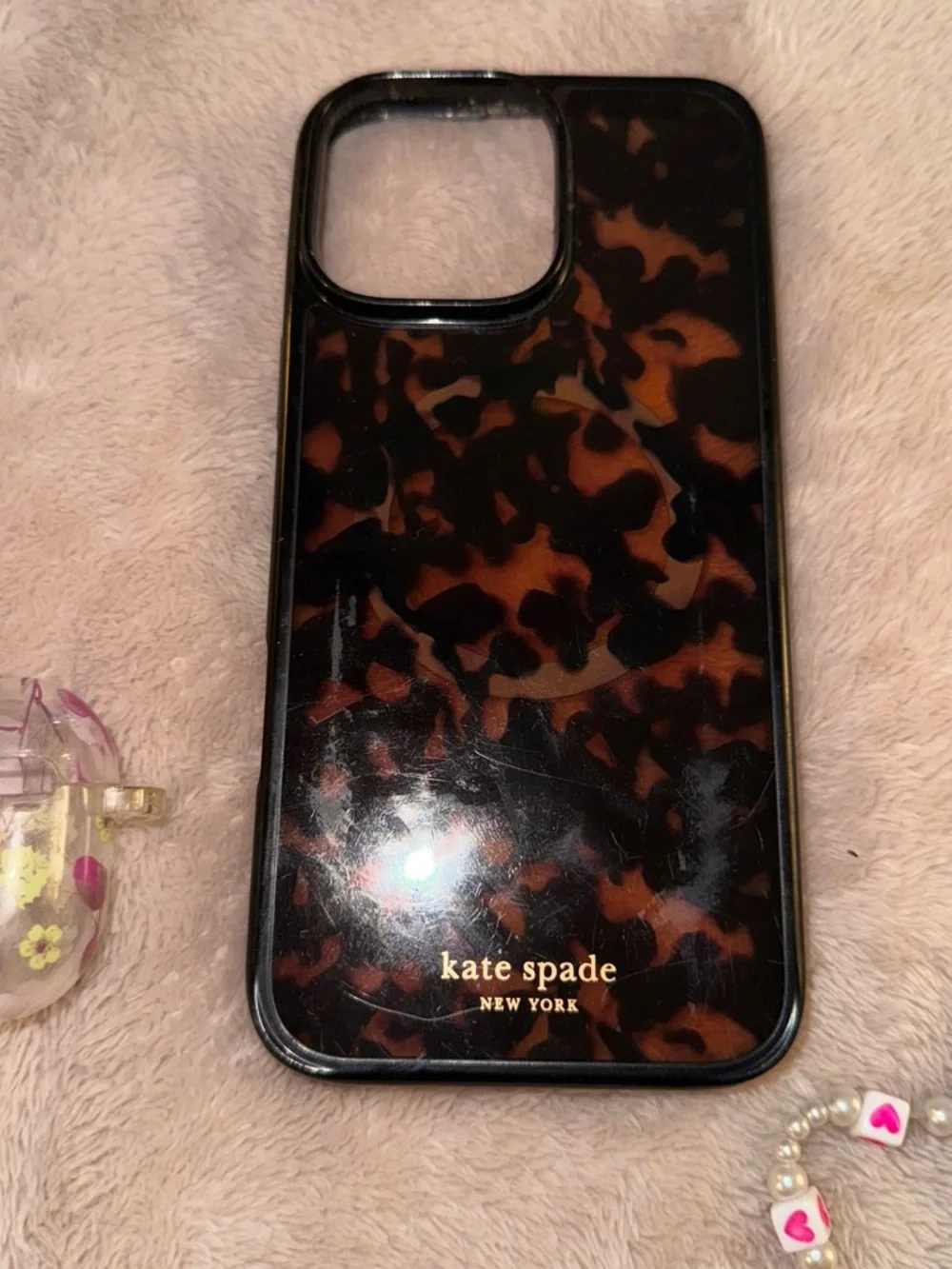 kate spade Tortoiseshell Pattern iPhone Case - Brown & Black 3 things